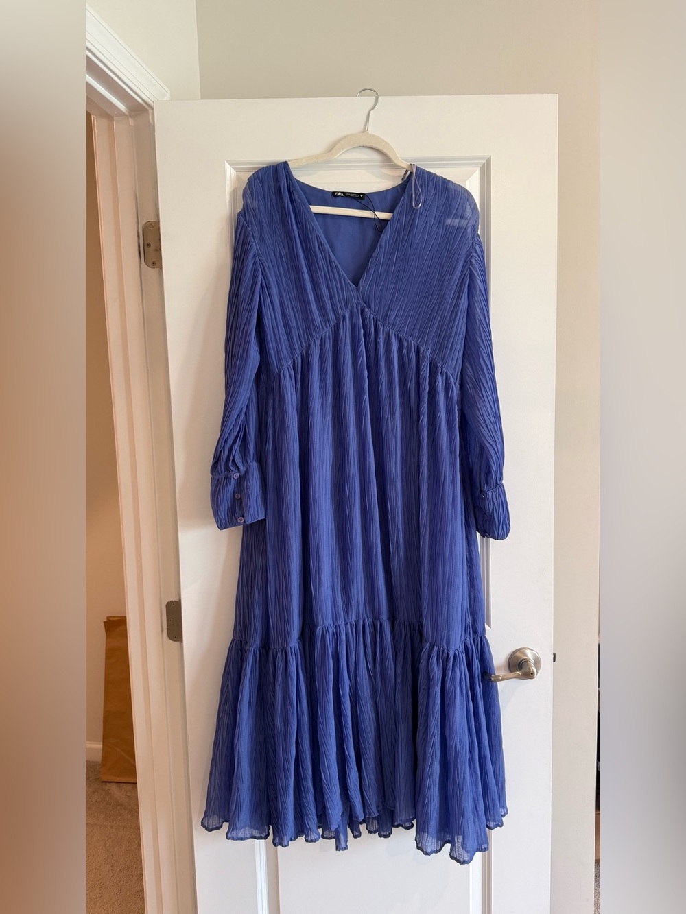 Zara Blue Maxi Dress - Full Length - Picture 3 of 4
